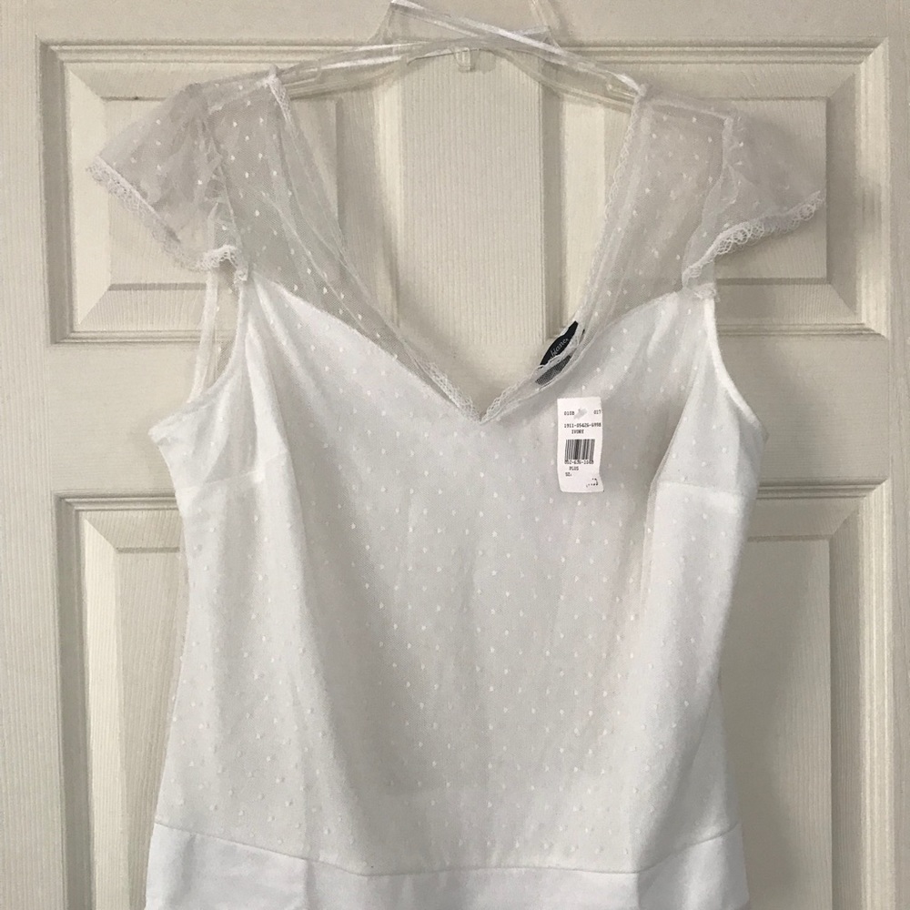 NWT White Lace Bodysuit